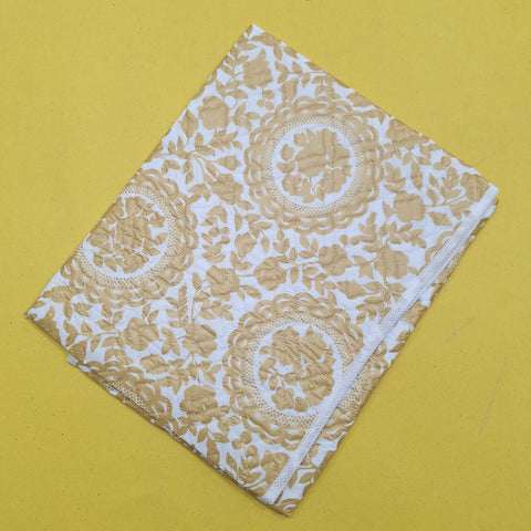Diaper Changing Sheet - Brown - Flowers & Leaves