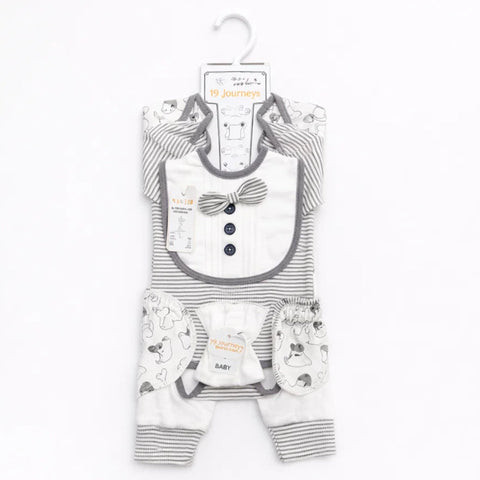 JL - Cotton Interlock - 10 Pieces - Bow Lining - Starter Set - Grey