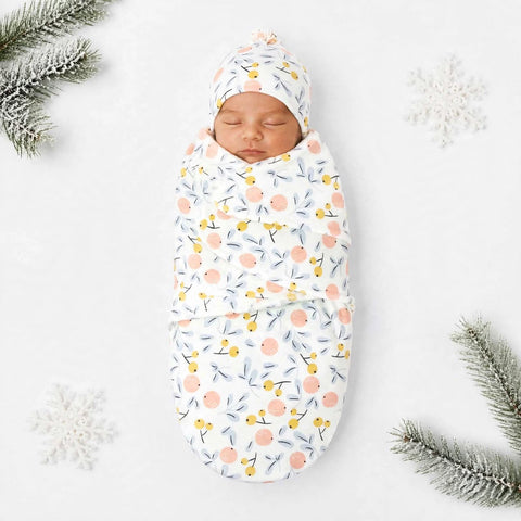 Swaddle with Cap -  Fruits