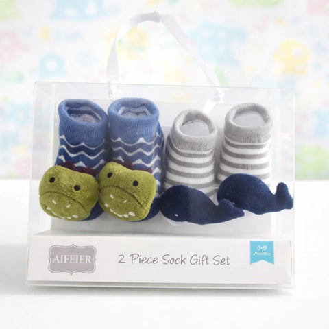 Aifeier - 2 Pieces - Booties Gift Set - (0-9 Months)