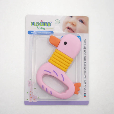Flower Baby - Teether - Pink - Duck