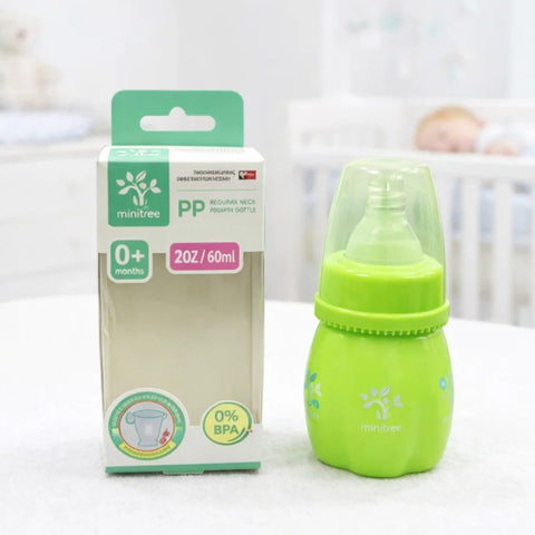 Mini-Tree - Regular Neck - Plastic Feeding Bottle - 2Oz/60Ml - 038A1