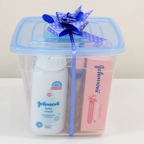 Johnson's Baby - 7 Pieces - Jar Gift Set - Blue