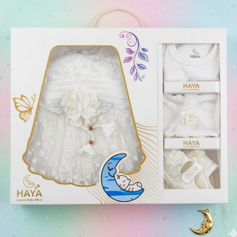 HY - 5 Pieces - Starter Set Box - One Flower - Fancy - White