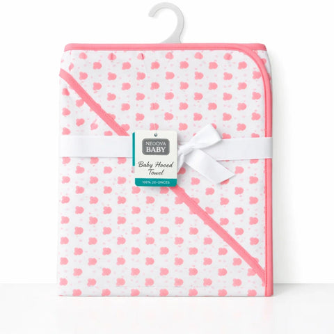 Aifeier - Hooded Cotton Wrap - Pink - Cupcake