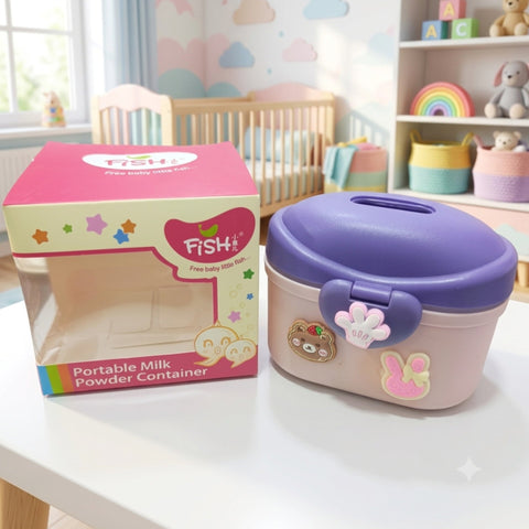 Milk Powder Container - Pink - Fingers