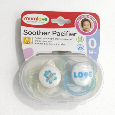 Mumlove - Pack of 2 - Soother Pacifiers - Bear & Love