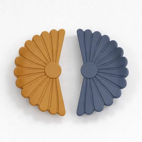 Pack of 2 - Catchers - Grey & Mustard - Floral
