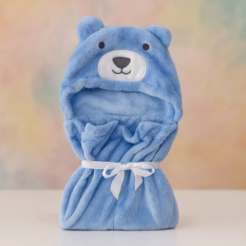Kolaco - Hoodie Blanket - Blue - Bear