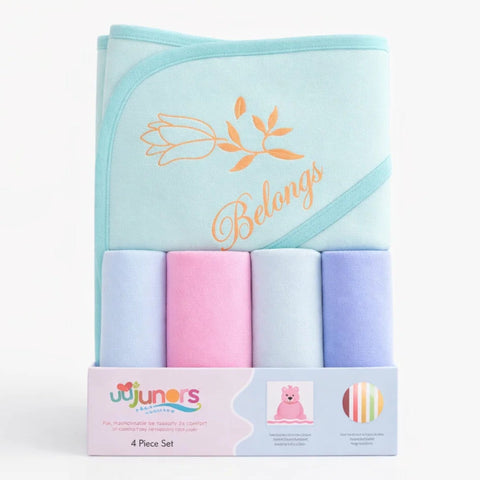 Junior's - 5 Pieces - Bath Towel Gift Set - Green
