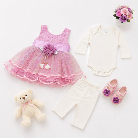 HY - 5 Pieces - Starter Set Box - One Flower - Fancy - Purple