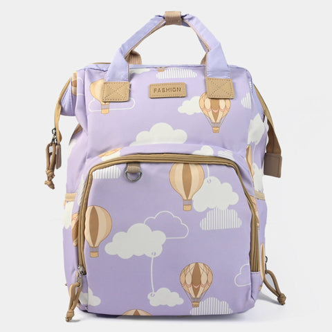 Fashion - Waterproof Diaper Backpack - Clouds & Balloons