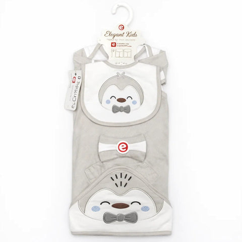 EK - Cotton Interlock - 10 Pieces - Penguin - Starter Set - Grey