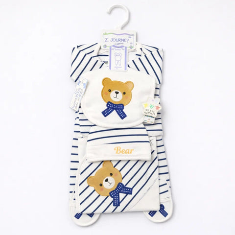 JL - Cotton Interlock - 7 Pieces - Gentleman Bear - Starter Set - Navy
