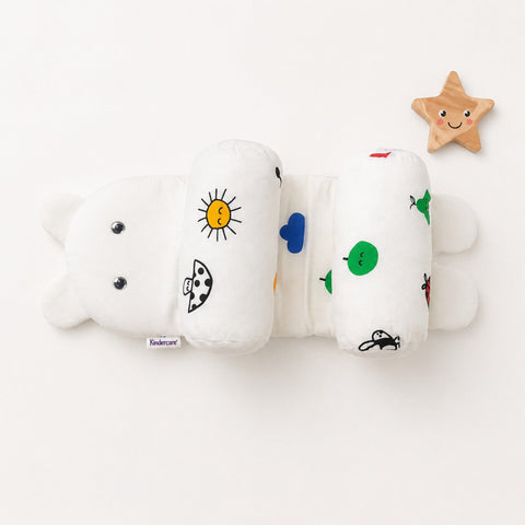 Head Shaping Pillow for Round Head - White - Sun & Mushroom