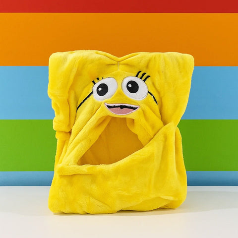 Kolaco - Hoodie Blanket - Yellow - Lips