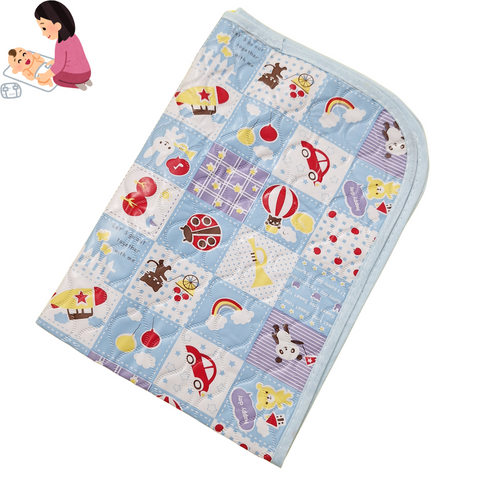 Diaper Changing Sheet - Mini - Blue - Balloons