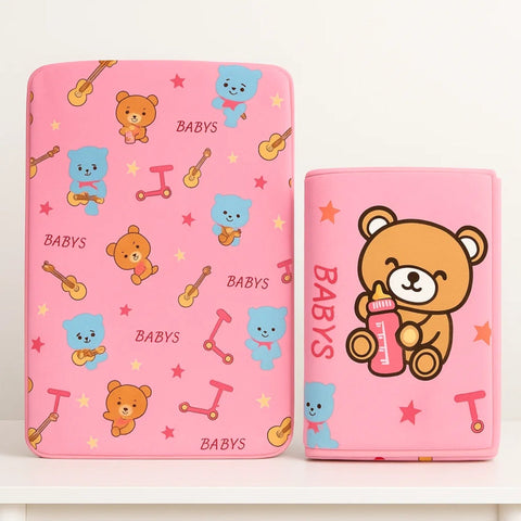 For Baby - Fur Blanket - Pink - Bear Baby