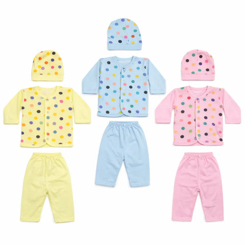 B&B - Cotton Jersey - Newborn Night Suits - BPY - Color Base Circles - 26