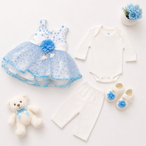 HY - 5 Pieces - Starter Set Box - One Flower - Fancy - Blue