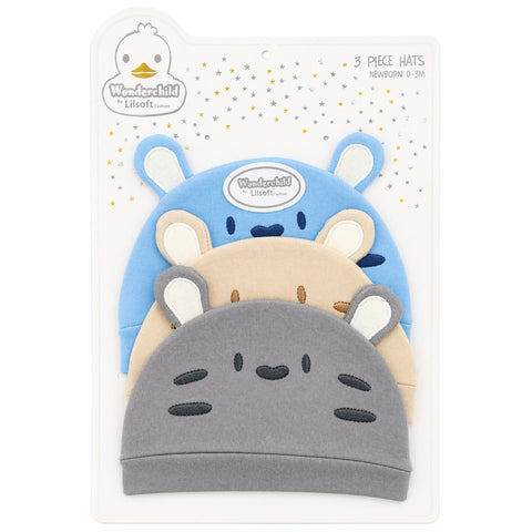 Wonderchild - Pack of 3 Hats - Multicoloured - BSG