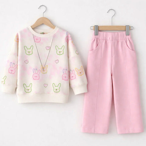 ND - 2 Pieces - Suit Set - Pink - Vibes