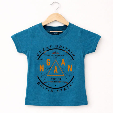 GT - Short Sleeve - Round Neck - T-Shirt - Sea Green - Britain