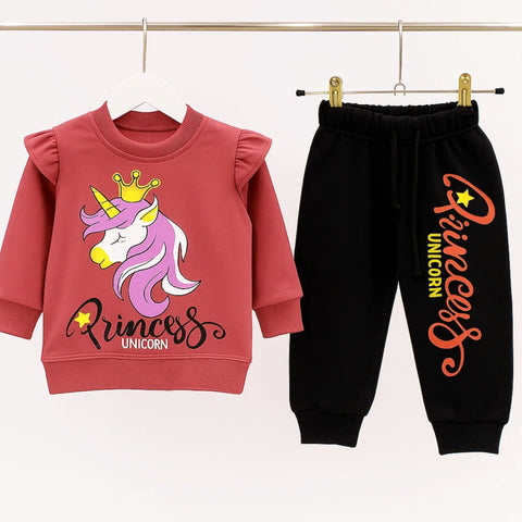 2 Pieces - Suit Set - Reddish Brown - Unicorn - 25