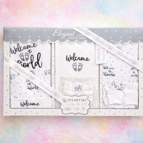 EK - Cotton Interlock - 10 Pieces - Welcome - White - Starter Pack Box
