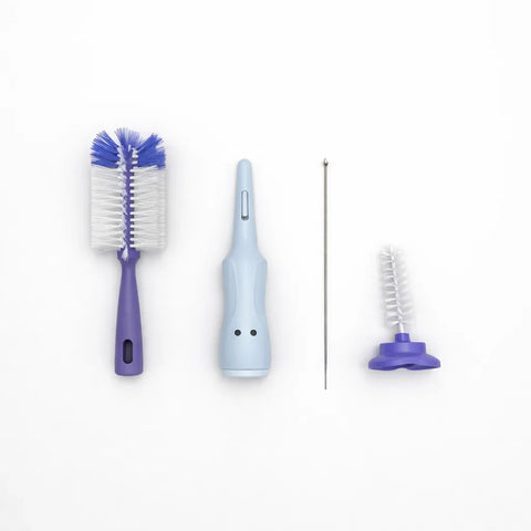 Dr Gym - 3 In 1 - Bottle Cleaning Brush Set - Purple