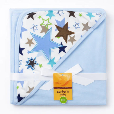 Carte - Hooded Cotton Wrap - Blue - Star