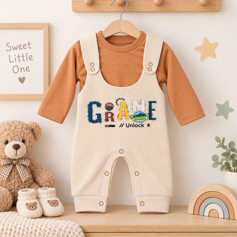 Winter Fashion Dungaree Set - GRANE | Warm & Cozy Baby Outfit (0 to 12 Months)