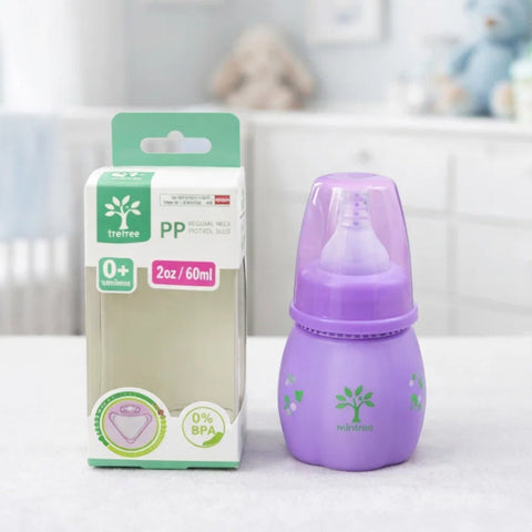 Mini-Tree - Regular Neck - Plastic Feeding Bottle - 2Oz/60Ml - 038A1