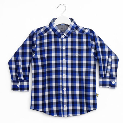 ADN - Casual Shirt - Check - Blue & White