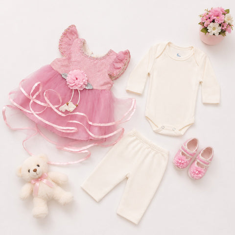 HY - 5 Pieces - Starter Set Box - One Flower - Fancy - Pink