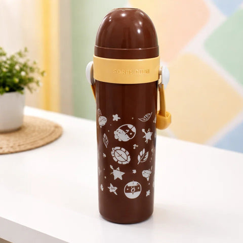 ZZ - Characters - Brown - Water Bottle - 600 ML
