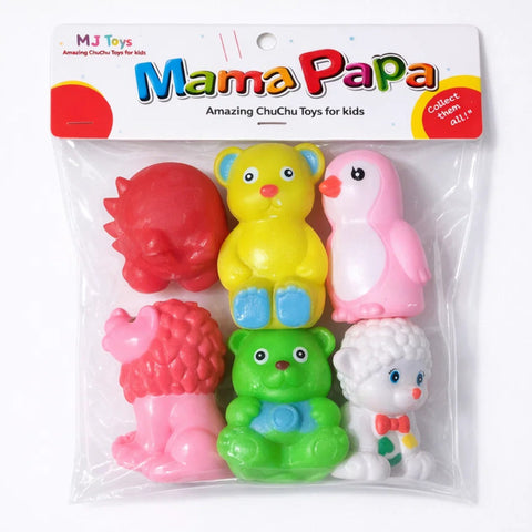 6 Pieces - MP - Chu Chu Animals - 000N2