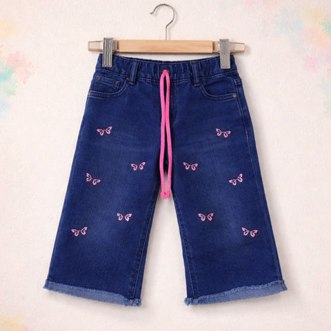 BRB - Bell Bottom - Jeans - Navy - Butterfly - (2-10Y)