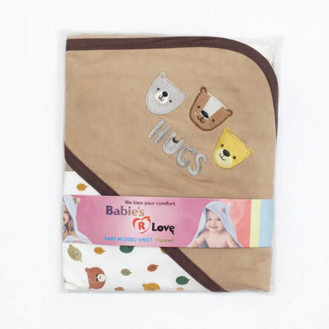 BRL - Cotton Interlock - Wrapping Sheet - Brown - Hugs