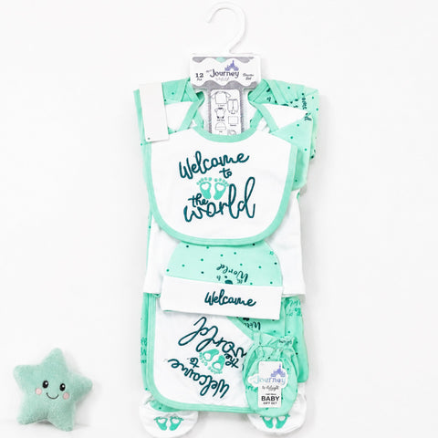 JL - Cotton Interlock - 12 Pieces - Welcome - Starter Set - Light Green