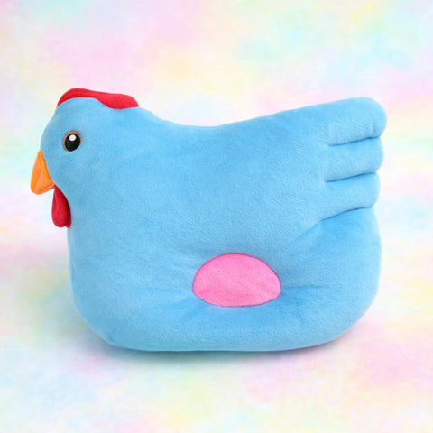 Aifeier - Plush Pillow - Blue - Hen
