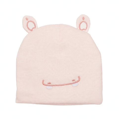 Imported Soft Winter Cap - Smile Pink –  (0–3 Months)