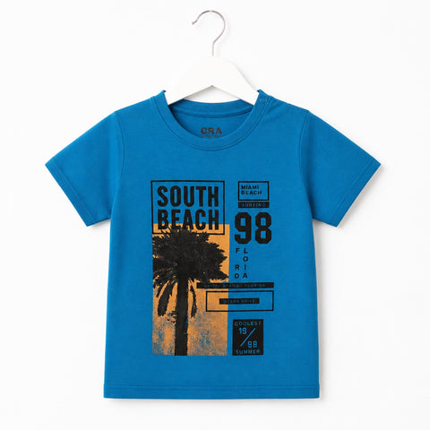GT - Short Sleeve - Round Neck - T-Shirt - Zinc - Beach