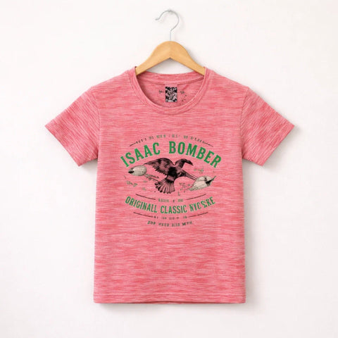 GT - Short Sleeve - Round Neck - T-Shirt - Pink - Bomb