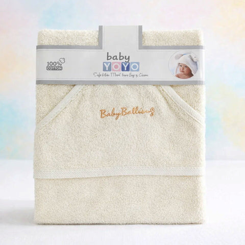 Baby Yoyo - Hooded Bath Towel - Off White - 80*80 CM