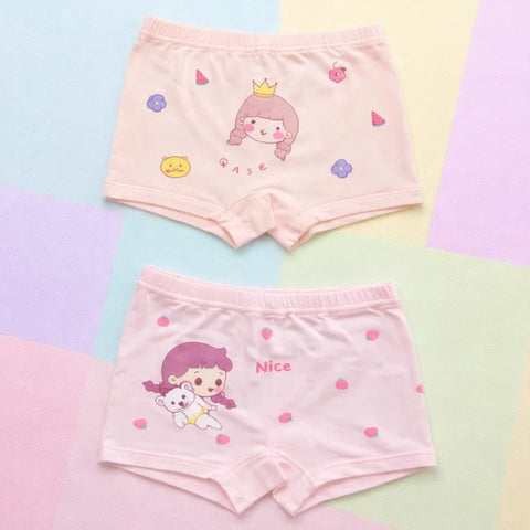 Pack of 2 - Printed - Girl's Boxers - Mix Characters - China